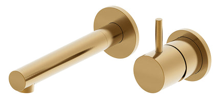 Wiesbaden Style inbouw wastafelkraan geborsteld messing | Schwertz & Co