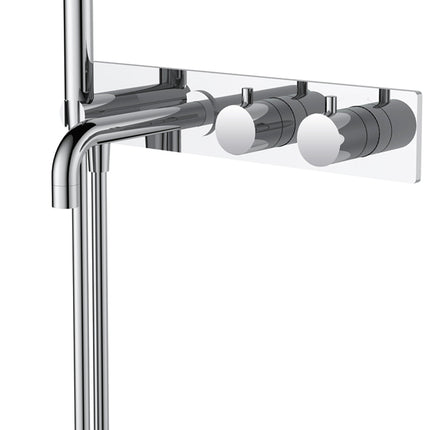 Wiesbaden Style badthermostaat inbouw chroom | Schwertz & Co