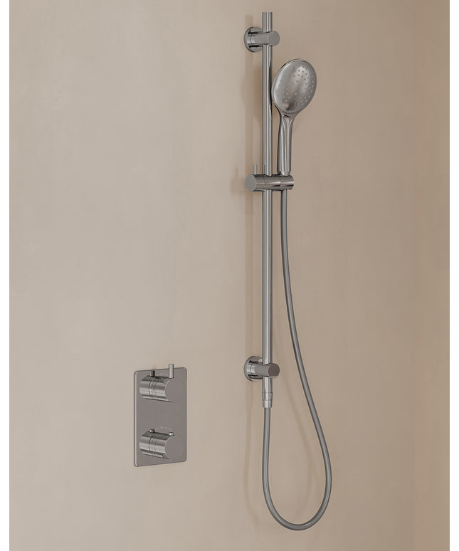 Wiesbaden Caral inbouwthermostaat beam hoofddouche 3 standen handdouche chroom - afbeelding 2 | Schwertz & Co