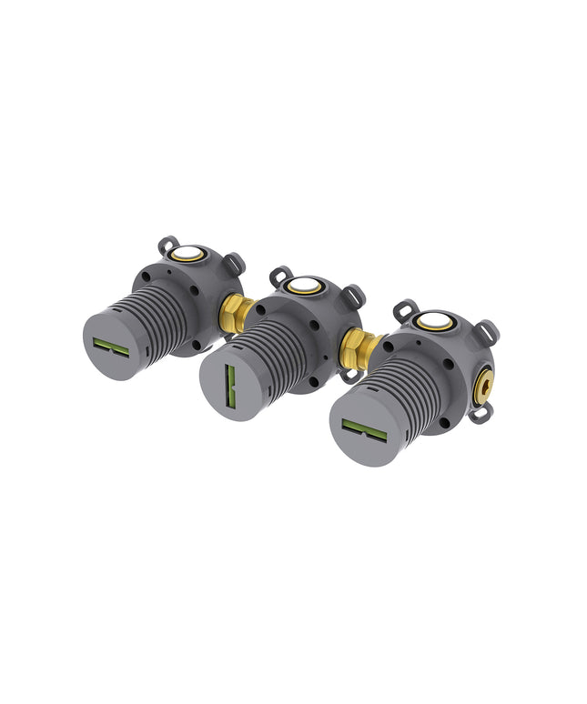 Wiesbaden Caral thermostatische douchekraan inbouwdeel met 2 stopkranen - detailfoto | Schwertz & Co