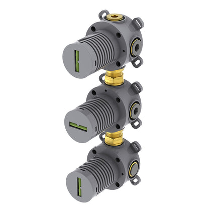 Wiesbaden Caral thermostatische douchekraan inbouwdeel met 2 stopkranen | Schwertz & Co