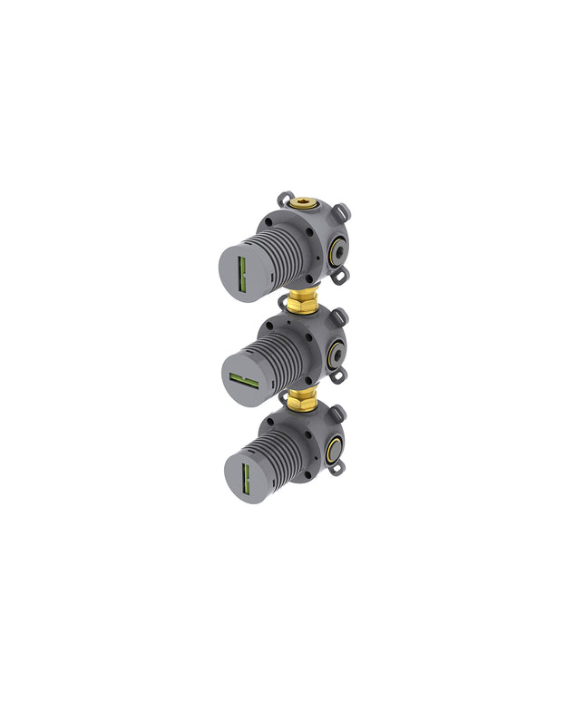 Wiesbaden Caral thermostatische douchekraan inbouwdeel met 2 stopkranen | Schwertz & Co