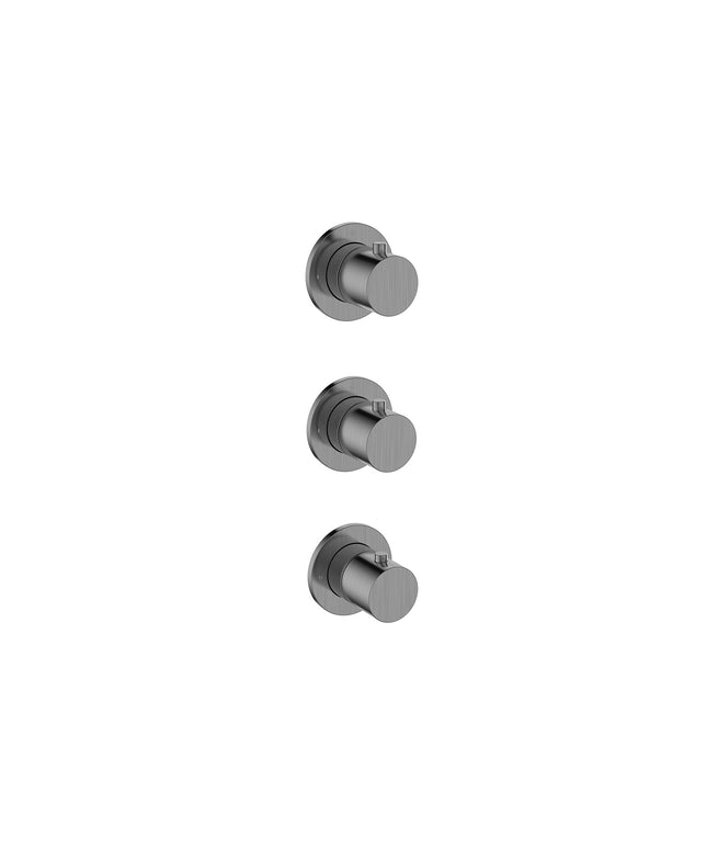 Wiesbaden Caral thermostatische douchekraan gunmetal - detailfoto | Schwertz & Co