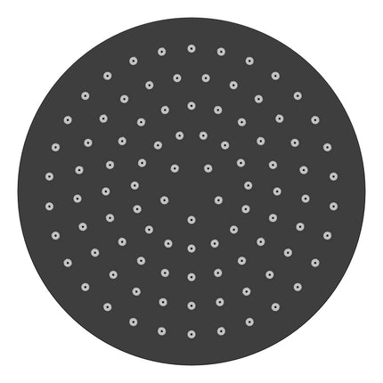 Wiesbaden UniMatch hoofddouche rond 20 cm mat zwart - detailfoto | Schwertz & Co