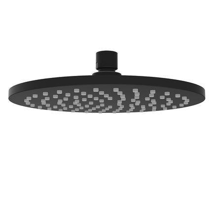 Wiesbaden UniMatch hoofddouche rond 20 cm mat zwart | Schwertz & Co