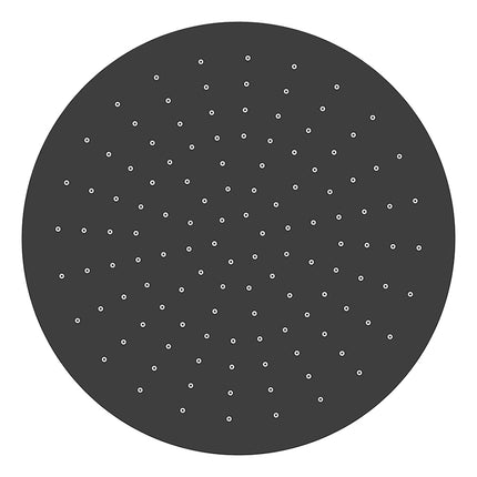 Wiesbaden UniMatch hoofddouche rond 30 x 0,8 cm mat zwart - detailfoto | Schwertz & Co