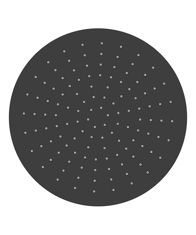 Wiesbaden UniMatch hoofddouche rond 30 x 0,8 cm mat zwart - detailfoto | Schwertz & Co