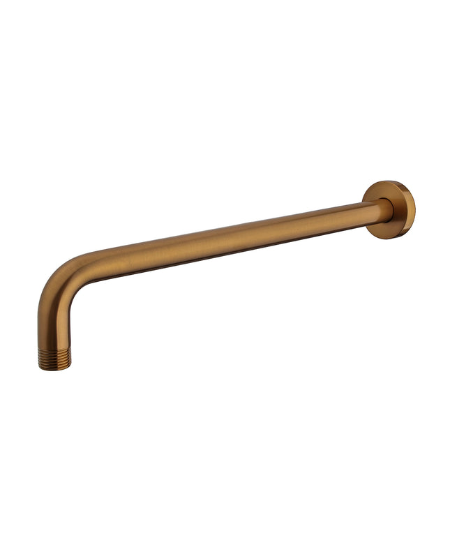 Wiesbaden UniMatch douchearm muurbevestiging 35 cm geborsteld brons koper | Schwertz & Co