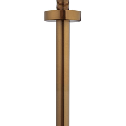 Wiesbaden UniMatch douchearm plafondbevestiging 20 cm geborsteld brons koper | Schwertz & Co