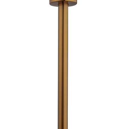 Wiesbaden UniMatch douchearm plafondbevestiging 30 cm geborsteld brons koper | Schwertz & Co