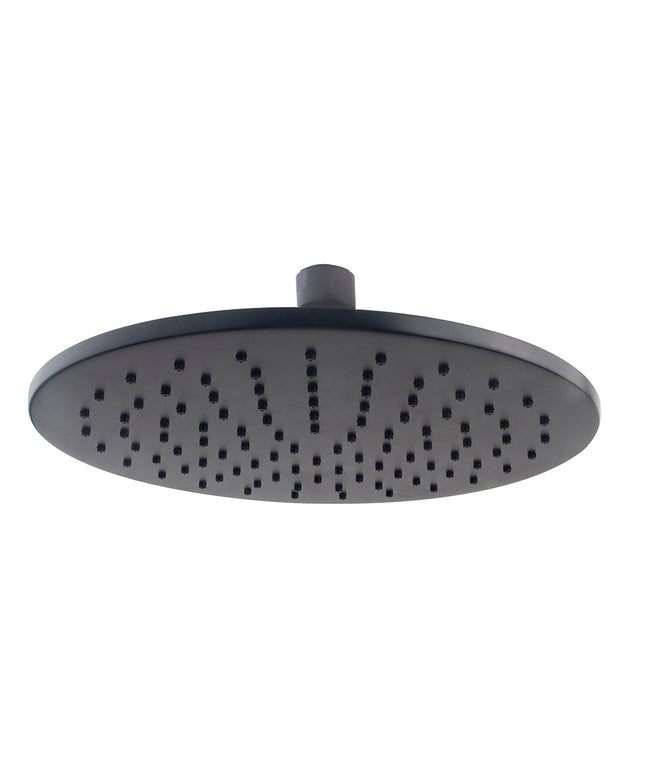 Wiesbaden UniMatch hoofddouche rond 25 cm mat zwart | Schwertz & Co