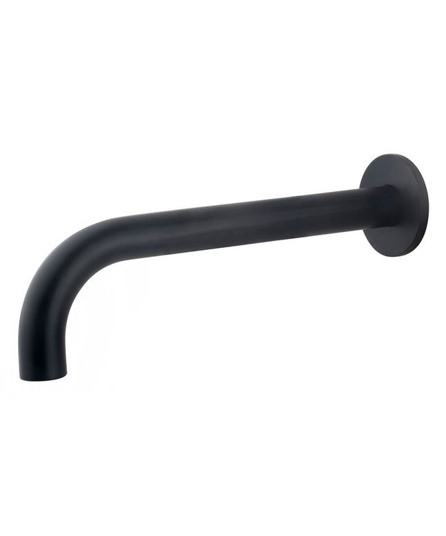 Wiesbaden Caral baduitloop rond 25 cm mat zwart | Schwertz & Co
