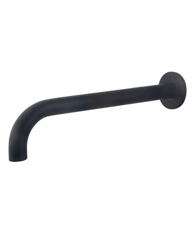 Wiesbaden Caral baduitloop rond 30 cm mat zwart | Schwertz & Co