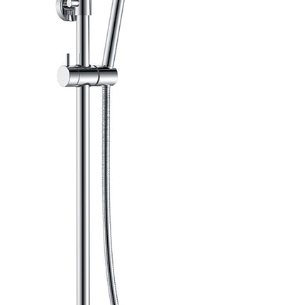Wiesbaden Ribbd thermostatische regendoucheset opbouw chroom | Schwertz & Co