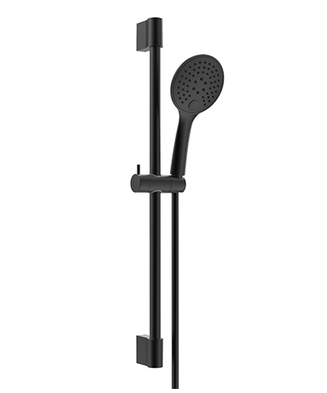 Xellanz Rain ensemble barre de douche coulissante complet noir mat | Schwertz & Co