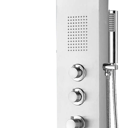 Xellanz Erie thermostatische douchekolom 148 x 22 cm RVS | Schwertz & Co