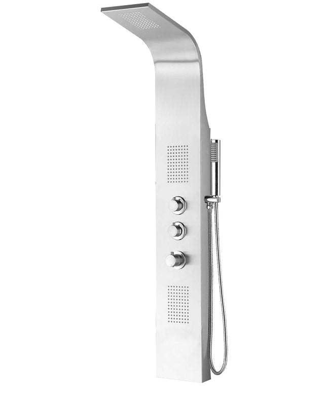 Xellanz Erie colonne de douche thermostatique 148 x 22 cm inox | Schwertz & Co