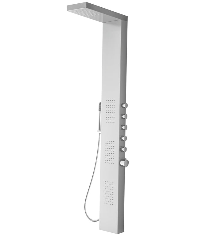 Xellanz Ohio colonne de douche thermostatique 158 x 20 cm inox | Schwertz & Co