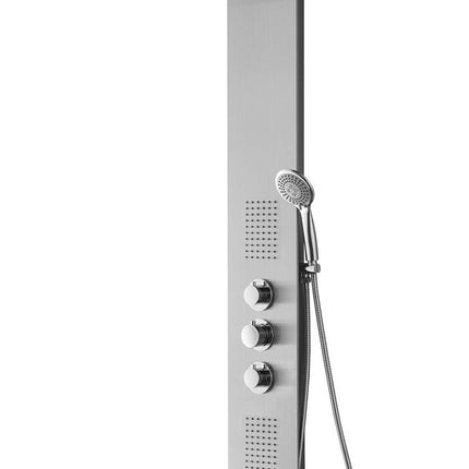 Xellanz Ontario thermostatische douchekolom 150 x 22 cm RVS | Schwertz & Co
