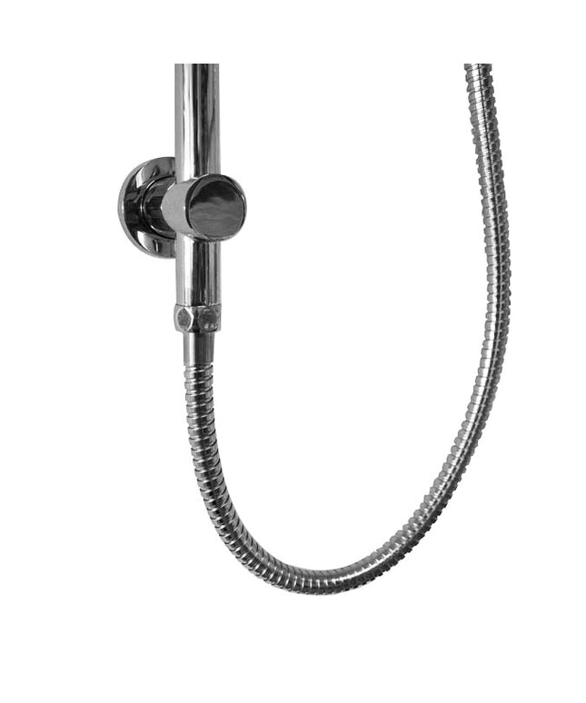 Wiesbaden UniMatch barre de douche coulissante avec raccord eau 76,5 cm chromé - photo détail | Schwertz & Co