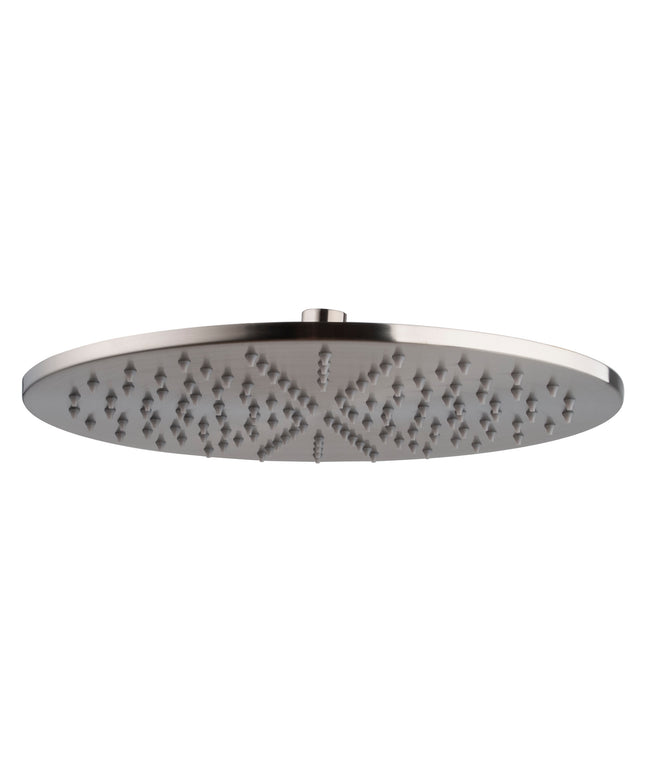Wiesbaden UniMatch hoofddouche rond 30 cm geborsteld staal | Schwertz & Co