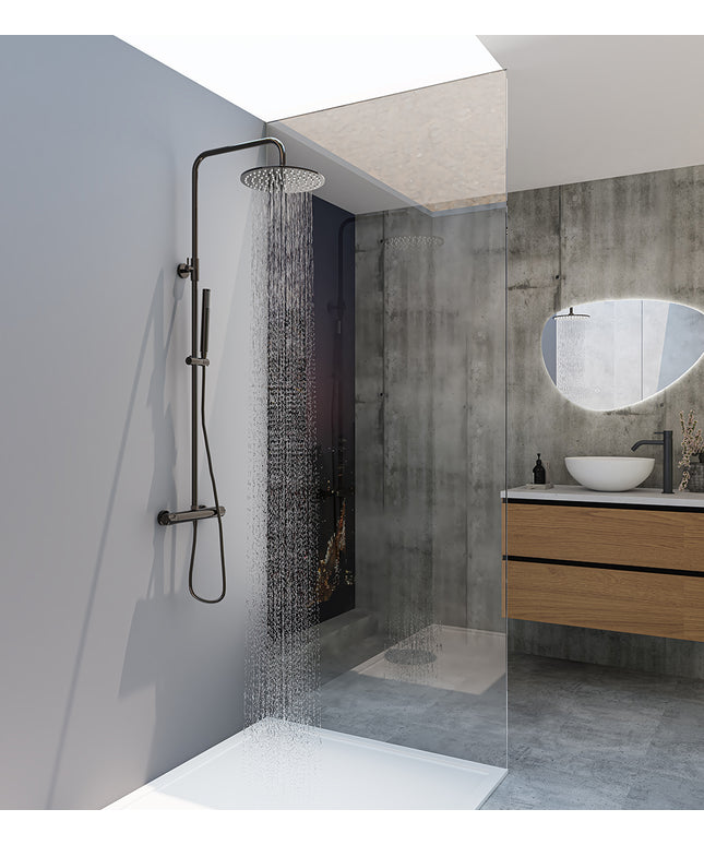 Xellanz Sen eco regendoucheset gunmetal - detailfoto | Schwertz & Co