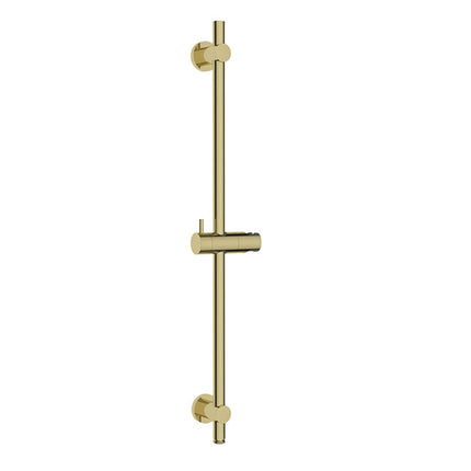 Wiesbaden UniMatch glijstang met wateraansluiting 76,5 cm geborsteld messing | Schwertz & Co