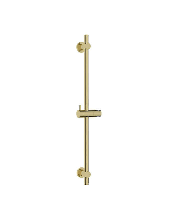 Wiesbaden UniMatch glijstang met wateraansluiting 76,5 cm geborsteld messing | Schwertz & Co