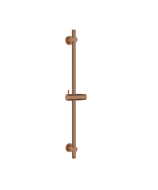 Wiesbaden UniMatch glijstang met wateraansluiting 76,5 cm geborsteld brons koper | Schwertz & Co