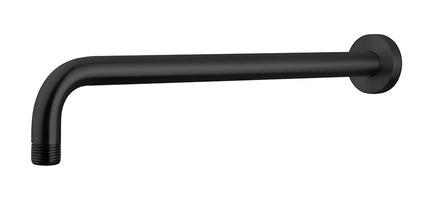 Wiesbaden UniMatch gebogen douchearm muurbevestiging 45 cm mat zwart | Schwertz & Co