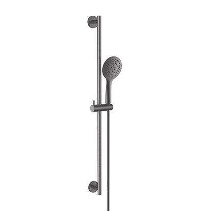 Wiesbaden UniMatch glijstangset handdouche 3 standen gunmetal | Schwertz & Co