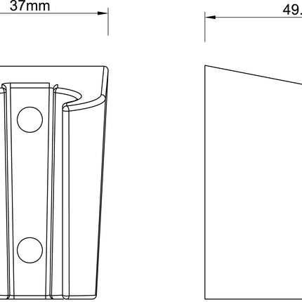 Wiesbaden ronde handdoucheset chroom - technische tekening houder | Schwertz & Co