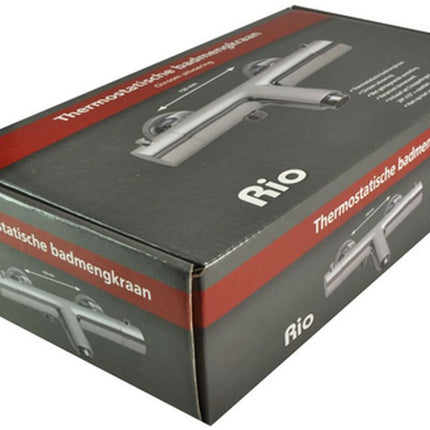 Xellanz Rio thermostatische badmengkraan 15 cm chroom - detailfoto | Schwertz & Co