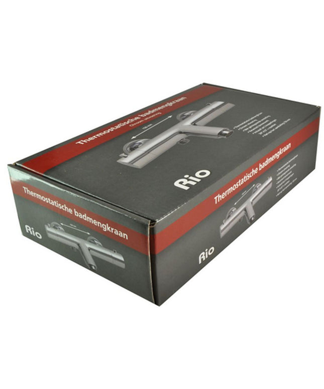 Xellanz Rio thermostatische badmengkraan 15 cm chroom - detailfoto | Schwertz & Co