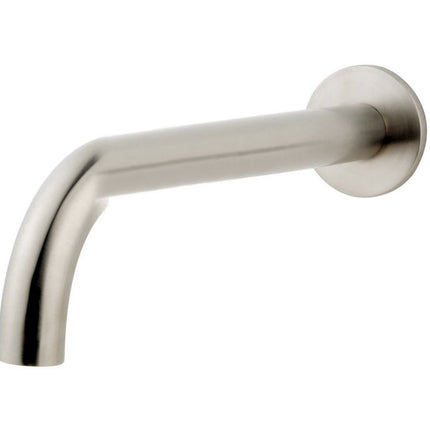 Wiesbaden Caral baduitloop rond 25 cm geborsteld staal | Schwertz & Co