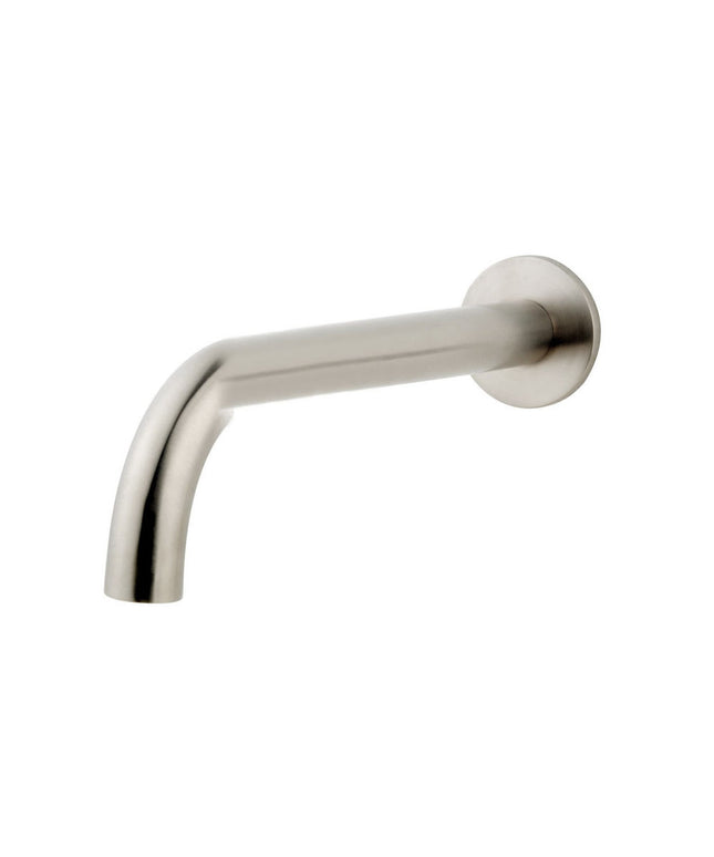 Wiesbaden Caral baduitloop rond 25 cm geborsteld staal | Schwertz & Co