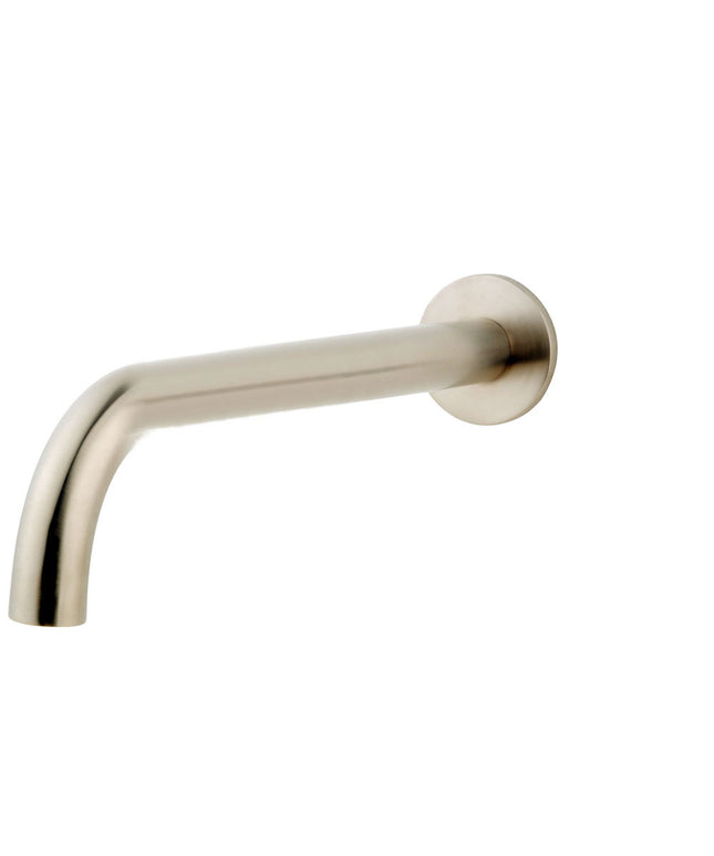 Wiesbaden Caral baduitloop rond 30 cm geborsteld staal | Schwertz & Co