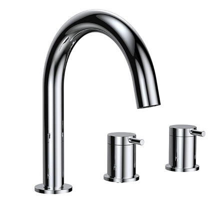 Wiesbaden Caral badrandcombinatie 5-gats chroom | Schwertz & Co