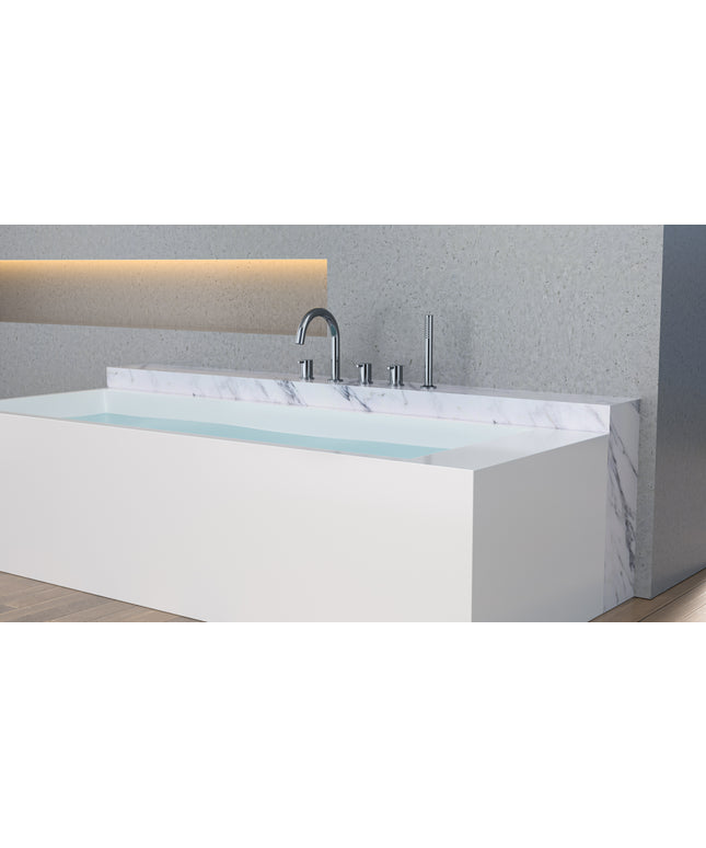 Wiesbaden Caral badrandcombinatie 5-gats chroom - detailfoto | Schwertz & Co
