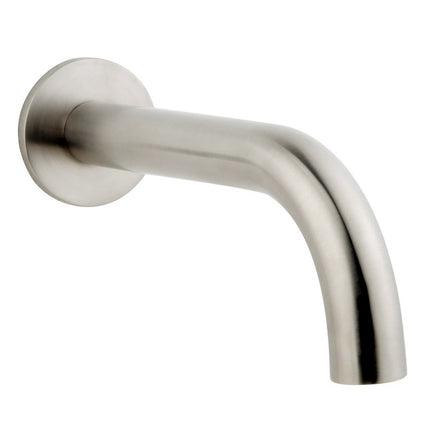 Wiesbaden Caral baduitloop rond 20 cm geborsteld staal | Schwertz & Co