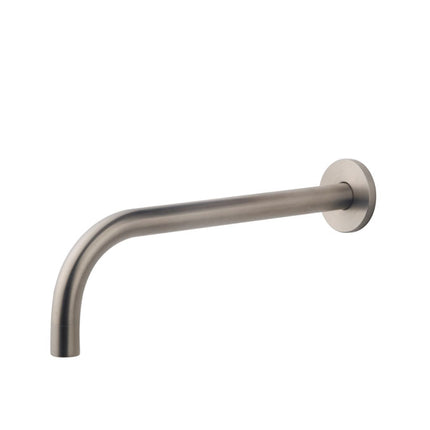 Wiesbaden Slim uitloop rond 25 cm geborsteld staal PVD | Schwertz & Co