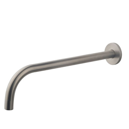Wiesbaden Slim inbouw uitloop rond 30 cm geborsteld staal | Schwertz & Co