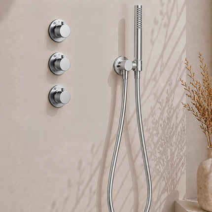Wiesbaden Caral inbouwthermostaat 2 stopkranen 30 cm chroom - detailfoto | Schwertz & Co