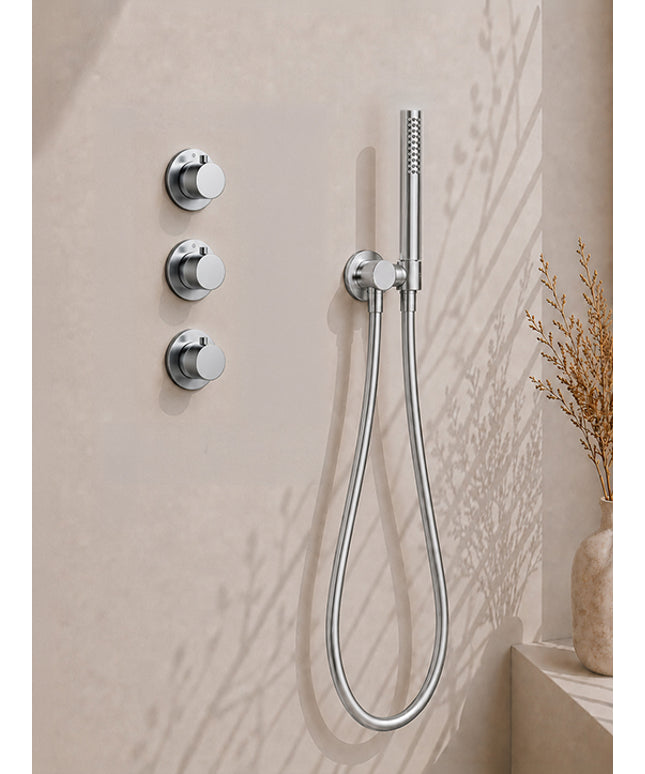 Wiesbaden Caral inbouwthermostaat 2 stopkranen 30 cm chroom - detailfoto | Schwertz & Co