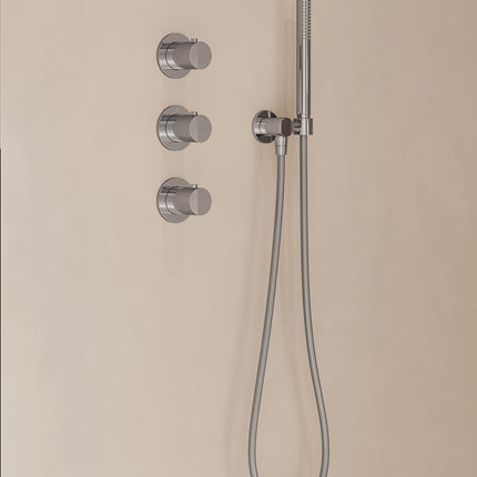 Wiesbaden Caral inbouwthermostaat hoofddouche 25 cm staafhanddouche chroom - afbeelding 2 | Schwertz & Co