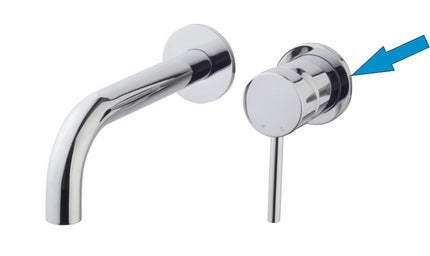 Wiesbaden Caral rozet kraangedeelte wastafelkraan 65 mm chroom | Schwertz & Co