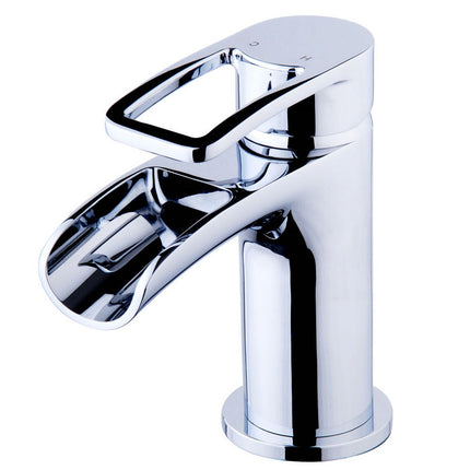 Xellanz Alegra wastafelkraan waterval chroom | Schwertz & Co