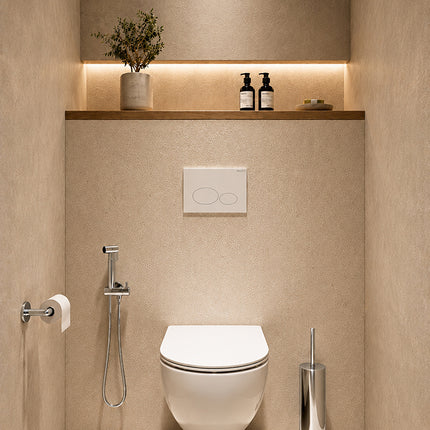Wiesbaden Tivaro bidetset met handdouche en doucheslang chroom - detailfoto | Schwertz & Co