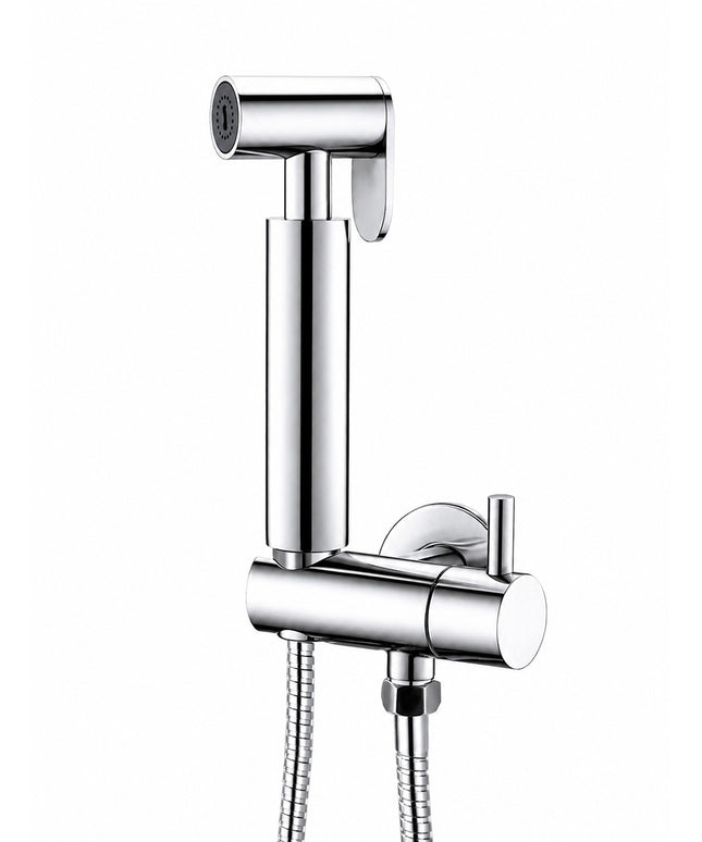 Kit bidet Wiesbaden Tivaro avec douchette et flexible de douche chromé - photo d'ambiance | Schwertz & Co