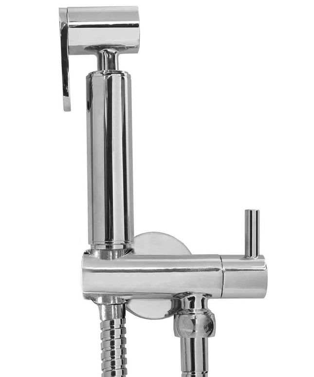 Kit bidet Wiesbaden Tivaro avec douchette et flexible de douche chromé | Schwertz & Co